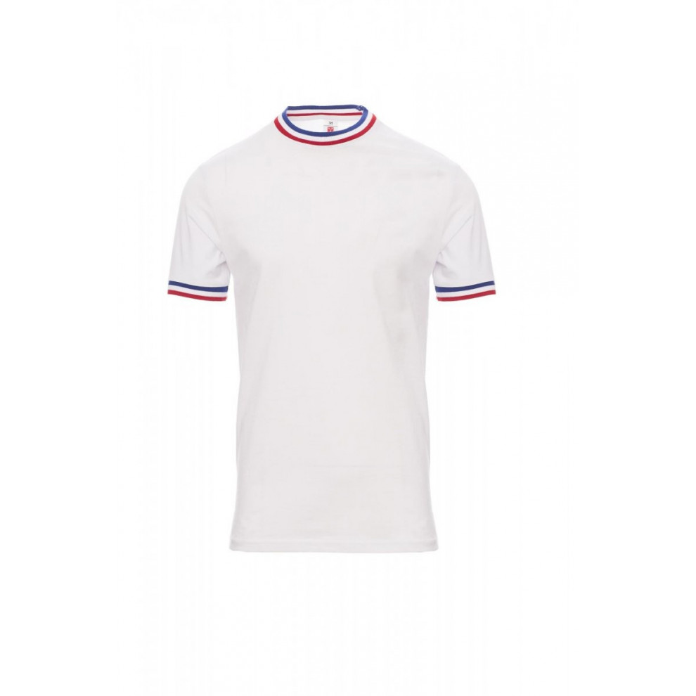 T-Shirt Manica Corta Jersey 150Gr Flag S Bianco/Francia