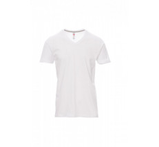 T-Shirt Manica Corta Jersey 150Gr V-Neck Xs Bianco